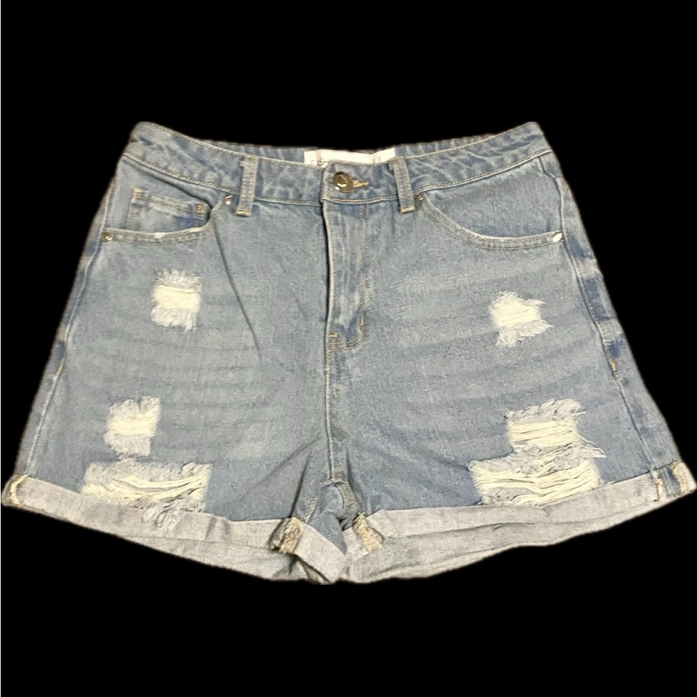 Fashion Nova Denim Distressed Women's Shorts